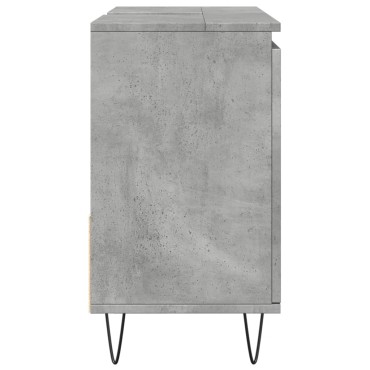 vidaXL Ντουλάπι Μπάνιου Γκρι Σκυροδέματος 65x33x60cm Επεξ. Ξύλο