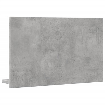 vidaXL Καθρέφτης Μπάνιου Γκρι Σκυροδέματος 60x11x37cm Επεξ. Ξύλο 1 τεμ.