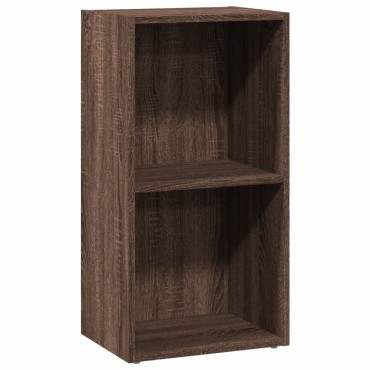 vidaXL Βιβλιοθήκη Καφέ Δρυς 40x30x77cm από Επεξεργασμένο Ξύλο 1 τεμ.