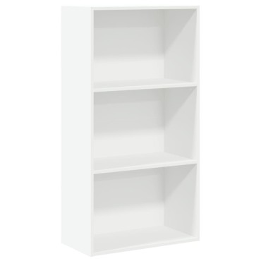 vidaXL Βιβλιοθήκη Λευκή 60x30x114cm από Επεξεργασμένο Ξύλο 1 τεμ.