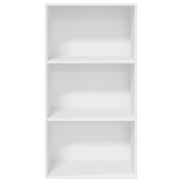 vidaXL Βιβλιοθήκη Λευκή 60x30x114cm από Επεξεργασμένο Ξύλο 1 τεμ.