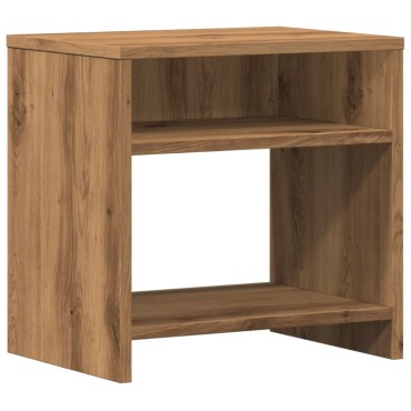 vidaXL Κομοδίνο Χρώμα Αρτισιανή Δρυς 40x30x40cm από Επεξ. Ξύλο 1 τεμ.
