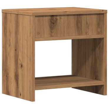 vidaXL Κομοδίνο Χρώμα Αρτισιανή Δρυς 40x30x40cm από Επεξ. Ξύλο 1 τεμ.