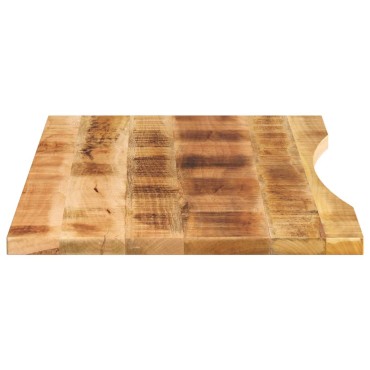 vidaXL Επιφάνεια Γραφείου Καμπύλη 140x50x2,5cm Μασίφ Ακατ. Μάνγκο