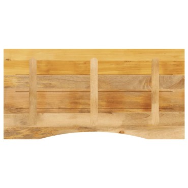 vidaXL Επιφάνεια Γραφείου Καμπύλη 140x50x2,5cm Μασίφ Ακατ. Μάνγκο