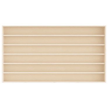 vidaXL Ξύλινη συλλεκτική βιτρίνα με 6 ράφια 100x8,5x55cm