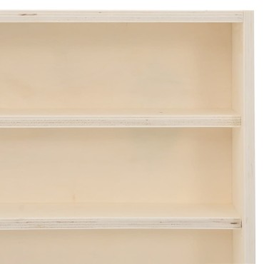 vidaXL Ξύλινη συλλεκτική βιτρίνα με 6 ράφια 100x8,5x55cm