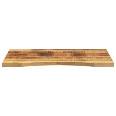vidaXL Επιφάνεια Γραφείου Καμπύλη 100x50x2,5cm Μασίφ Ακατ. Μάνγκο