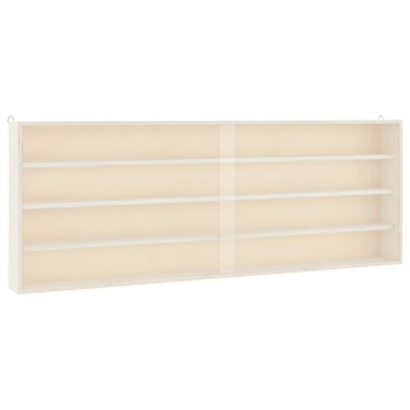 vidaXL Ξύλινη συλλεκτική βιτρίνα με πόρτες 100x8,5x37cm