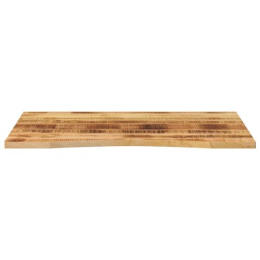 vidaXL Επιφάνεια Γραφείου Καμπύλη 100x80x2,5cm Μασίφ Ακατ. Μάνγκο