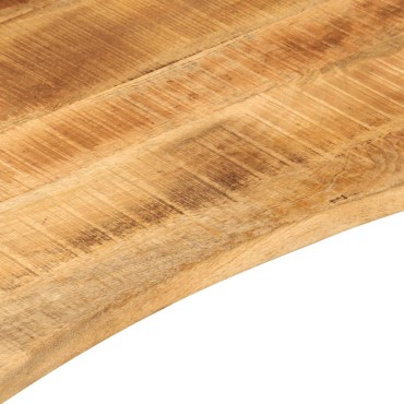 vidaXL Επιφάνεια Γραφείου Καμπύλη 100x80x2,5cm Μασίφ Ακατ. Μάνγκο