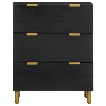 vidaXL Ντουλάπι 2 τεμ. Μαύρο 60x33x75cm από Επεξεργασμένο Ξύλο