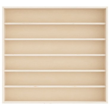 vidaXL Ξύλινη συλλεκτική βιτρίνα με 6 ράφια 60x8,5x55cm