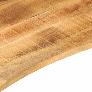 vidaXL Επιφάνεια Γραφείου Καμπύλη 120x50x2,5cm Μασίφ Ακατ. Μάνγκο