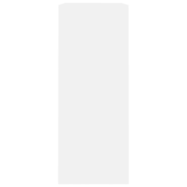 vidaXL Βιβλιοθήκη με 2 Ράφια Λευκή 80x30x76,5cm από Επεξ. Ξύλο 1 τεμ.
