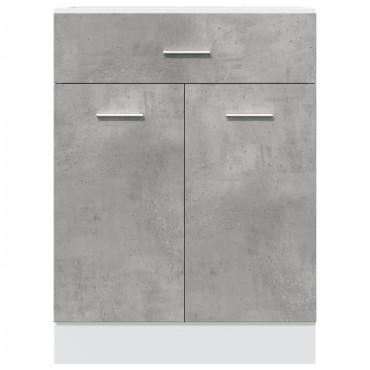 vidaXL Ντουλάπι με Συρτάρι Lyon Γκρι Σκυροδέματος 60x46x81,5 εκ 1 τεμ.