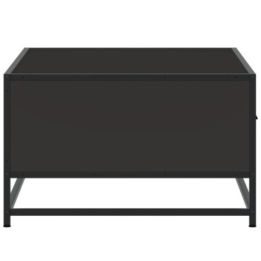 vidaXL Τραπεζάκι Σαλονιού Μαύρο 90x57x35cm Επεξ. Ξύλο & Μέταλλο 1 τεμ.