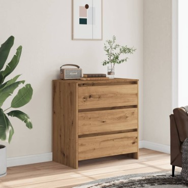 vidaXL Μπουφές Artisan Δρυς 70x41x75cm από Επεξεργασμένο Ξύλο 1 τεμ.