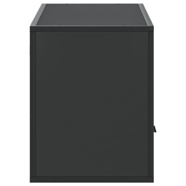 vidaXL Έπιπλο Τηλεόρασης Μαύρο 100x31x39,5cm Επεξεργ. Ξύλο / Μέταλλο