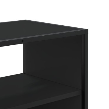 vidaXL Έπιπλο Τηλεόρασης Μαύρο 100x31x39,5cm Επεξεργ. Ξύλο / Μέταλλο