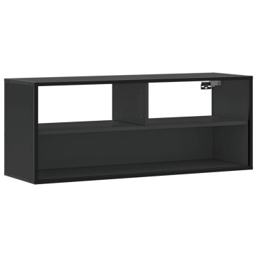 vidaXL Έπιπλο Τηλεόρασης Μαύρο 100x31x39,5cm Επεξεργ. Ξύλο / Μέταλλο
