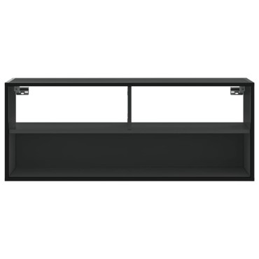 vidaXL Έπιπλο Τηλεόρασης Μαύρο 100x31x39,5cm Επεξεργ. Ξύλο / Μέταλλο