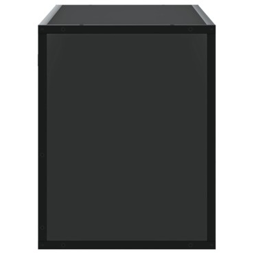 vidaXL Έπιπλο Τηλεόρασης Μαύρο 100x31x39,5cm Επεξεργ. Ξύλο / Μέταλλο