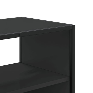 vidaXL Έπιπλο Τηλεόρασης Μαύρο 100x31x39,5cm Επεξεργ. Ξύλο / Μέταλλο