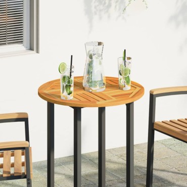 vidaXL Επιφάνεια Τραπεζιού Στρογγυλή 60x2cm Μασίφ Ξύλο Ακακίας 1 τεμ.