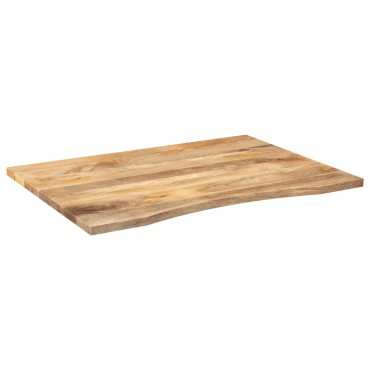 vidaXL Επιφάνεια Γραφείου Καμπύλη 100x80x2,5cm Μασίφ Ακατ. Μάνγκο