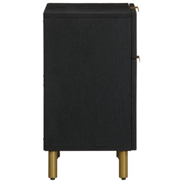 vidaXL Κομοδίνο Μαύρο 50x33x60cm από Επεξεργασμένο Ξύλο 1 τεμ.