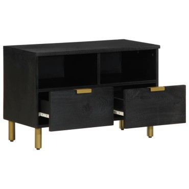 vidaXL Έπιπλο Τηλεόρασης Μαύρο 70x33x46cm από Επεξεργ. Ξύλο 1 τεμ.