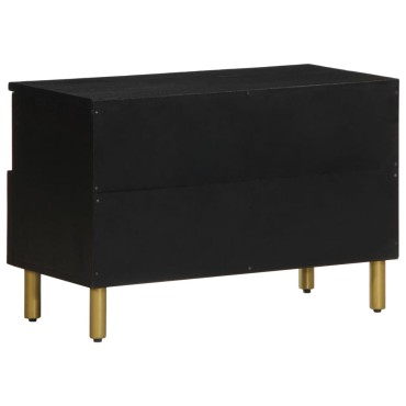 vidaXL Έπιπλο Τηλεόρασης Μαύρο 70x33x46cm από Επεξεργ. Ξύλο 1 τεμ.