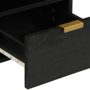 vidaXL Έπιπλο Τηλεόρασης Μαύρο 70x33x46cm από Επεξεργ. Ξύλο 1 τεμ.