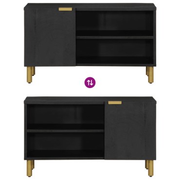 vidaXL Έπιπλο Τηλεόρασης Μαύρο 80x33x46cm από Επεξεργασμένο Ξύλο 1 τεμ.