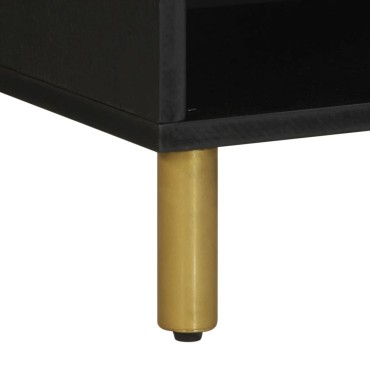 vidaXL Έπιπλο Τηλεόρασης Μαύρο 80x33x46cm από Επεξεργασμένο Ξύλο 1 τεμ.