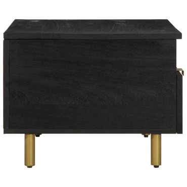 vidaXL Τραπεζάκι Σαλονιού Μαύρο 80x54x40cm από Επεξεργασμένο Ξύλο 1 τεμ.