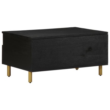 vidaXL Τραπεζάκι Σαλονιού Μαύρο 80x54x40cm από Επεξεργασμένο Ξύλο 1 τεμ.