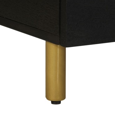 vidaXL Τραπεζάκι Σαλονιού Μαύρο 80x54x40cm από Επεξεργασμένο Ξύλο 1 τεμ.
