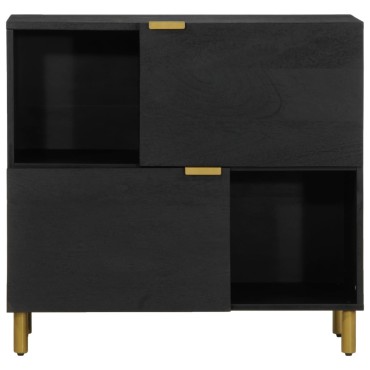 vidaXL Συρταριέρα Μαύρη 80x33x75cm από Επεξεργασμένο Ξύλο