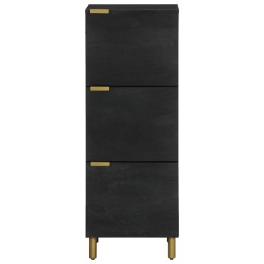 vidaXL Ντουλάπι Μαύρο 40x33x110cm από Επεξεργασμένο Ξύλο 1 τεμ.