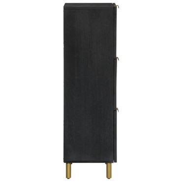 vidaXL Ντουλάπι Μαύρο 40x33x110cm από Επεξεργασμένο Ξύλο 1 τεμ.