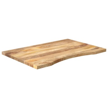 vidaXL Επιφάνεια Γραφείου Καμπύλη 100x60x2,5cm Μασίφ Ακατ. Μάνγκο