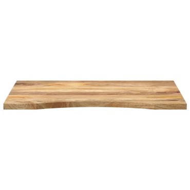 vidaXL Επιφάνεια Γραφείου Καμπύλη 100x60x2,5cm Μασίφ Ακατ. Μάνγκο