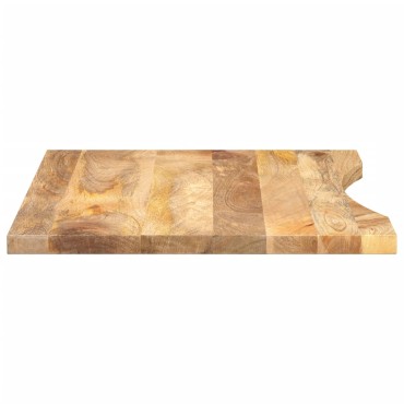 vidaXL Επιφάνεια Γραφείου Καμπύλη 100x60x2,5cm Μασίφ Ακατ. Μάνγκο