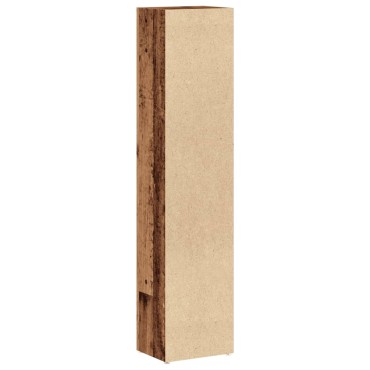 vidaXL Έπιπλα για CD 2 τεμ. Παλαιό Ξύλο 21x16x93,5cm από Επξ. Ξύλο