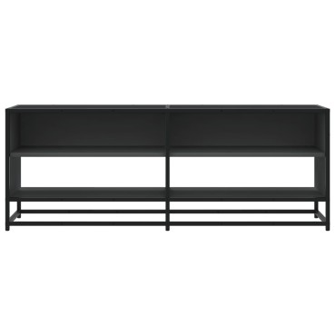 vidaXL Έπιπλο Τηλεόρασης Μαύρο 120,5x40x46cm από Επεξεργ. Ξύλο/Μέταλλο