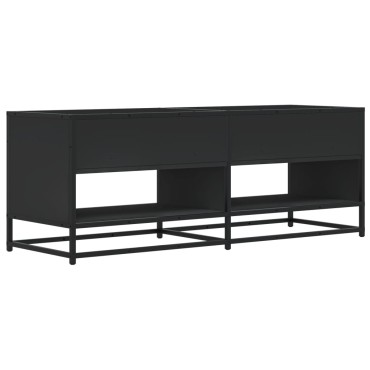 vidaXL Έπιπλο Τηλεόρασης Μαύρο 120,5x40x46cm από Επεξεργ. Ξύλο/Μέταλλο