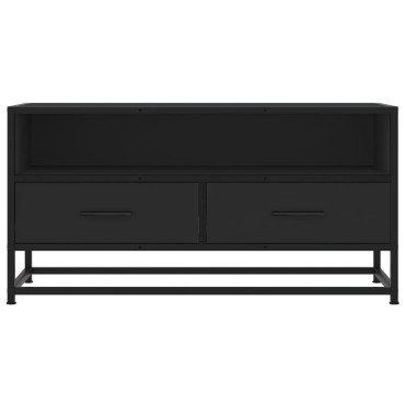vidaXL Έπιπλο Τηλεόρασης Μαύρο 80x34,5x40cm Επεξεργ. Ξύλο / Μέταλλο