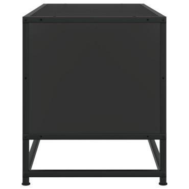 vidaXL Έπιπλο Τηλεόρασης Μαύρο 80x34,5x40cm Επεξεργ. Ξύλο / Μέταλλο